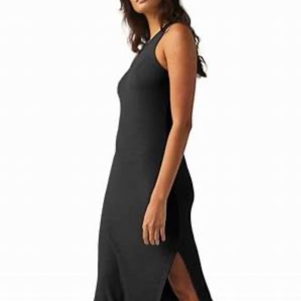 Beyond Yoga Black Midi Dress NWOT